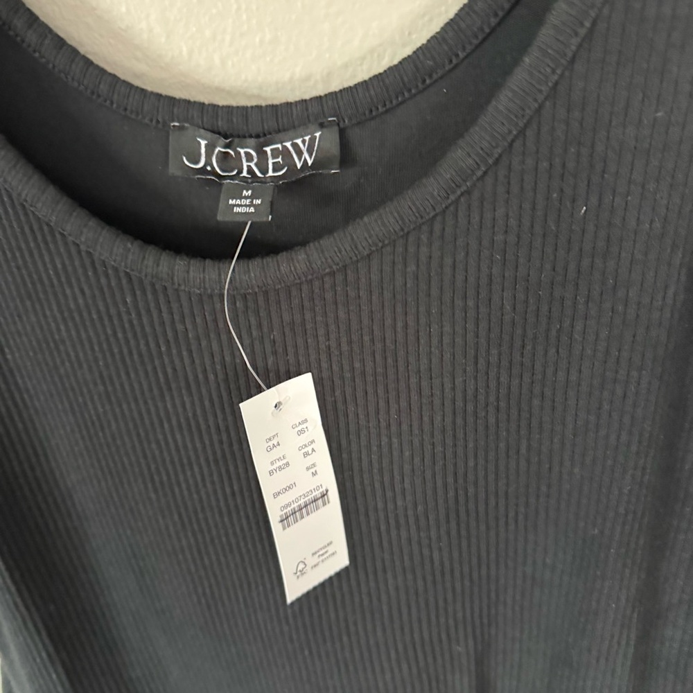 J. Crew Fitted Tank Dress With Poplin Bubble Skirt - Picture 7 of 9
